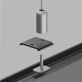 Крепление для троса S35 черное 1 шт.