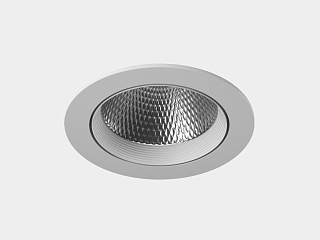 Светильник светодиодный потолочный встраиваемый наклонный, серия DL-KZ, Белый, 18Вт, IP20, Теплый белый (3000К), KZ-2-DLW-18-WW