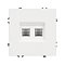 Механизм сдвоенной компьютерной розетки SCT-NOBE-MPC2-SFPL-WH (RJ-45, CAT6) (Arlight, -)