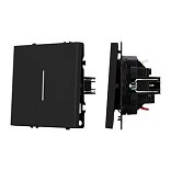Механизм звонкового выключателя LED SWT-NOBE-MKR1-SFPL-L-BK (230V, 10A) (Arlight, Черный оникс)