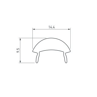 Экран с линзой SATIN-10-90 для PDS, MIC (Arlight, Пластик)