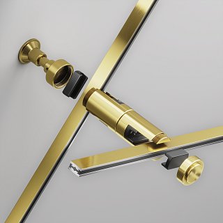 Крепление настенное Wall двойное Flarity латунь