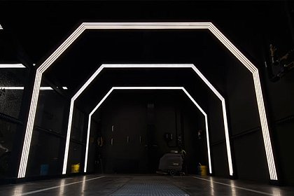 Геометрия света в МФЦ придорожного обслуживания Екатеринбурга