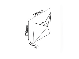 Светильник настенный GW TANGO черный, 3000K, GW-A816-7-BL-WW