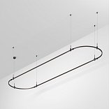 Основание ART-APRIORI-OVAL-HANG-4000x1000 (BK) (Arlight, IP20 Металл, 3 года)