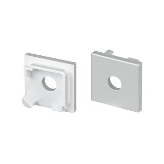 Заглушка SL-KANT-H16-S10 SQUARE с отверстием (Arlight, Пластик)