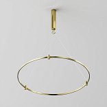 Готовая конструкция круглая D800мм c основанием под блок питания без светильников и блока питания, латунь