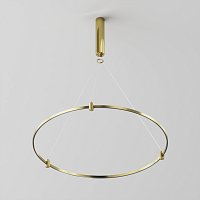 Готовая конструкция круглая D800мм c основанием под блок питания без светильников и блока питания, латунь