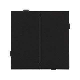 Механизм выключателя двухклавишный непроходной SWT-TENDO-MK02-SFPL-BK (230V, 10A) (Arlight, -)