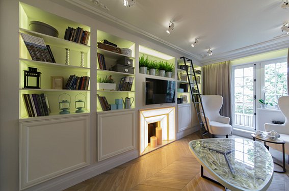 Гостиная во французском стиле в телепроекте &quot;Квартирный вопрос&quot;