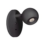 Светильник SP-OTTORI-WALL-CHARGE-6W Warm3000 (BK, 30 deg, 230V, USB-C) (Arlight, IP20 Металл, 3 года)