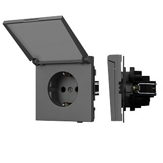 Механизм розетки влагозащищённый SCT-TENDO-MCP-SFPL-GR (230V, 16A) (Arlight, -)