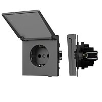 Механизм розетки влагозащищённый SCT-TENDO-MCP-SFPL-GR (230V, 16A) (Arlight, -)