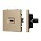 Механизм HDMI розетки SCT-NOBE-MHD1-SFPL-GD (Arlight, Золотой песок)