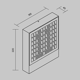 Настенный светильник (бра) Anri 3000К 10Вт IP 54
