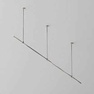 Готовая конструкция прямая на жестких подвесах Long H745мм без светильников и без блока питания, платина