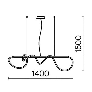 Подвесной светильник Tau 3000K 30Вт