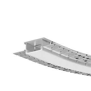 Алюминиевый профиль встраиваемый с боковым изгибом ALM-6214SB-S-2M