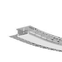 Алюминиевый профиль встраиваемый с боковым изгибом ALM-6214SB-S-2M
