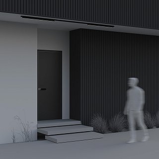 Уличный трековый светильник Basis Exility IP 4000К 24Вт 120° черный