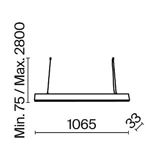 Подвесной светильник Points 4000K 1x40Вт 25°
