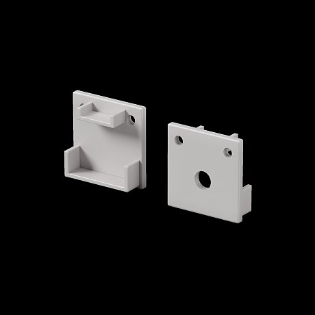 Комплект заглушек (для профиля 20x20) 2 шт., ALM-2020B-EC 642077