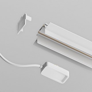 Ввод питания(0,5м) Radity для встраиваемого монтажа белый