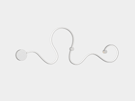 Декоративный настенный светильник LINE A белый , AB15014-1A-WH