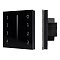 Панель Sens SMART-P17-DIM Black (230V, 4 зоны, 2.4G) (Arlight, IP20 Пластик, 5 лет)