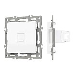 Механизм компьютерной розетки SCT-MPC1-PL-WH (RJ-45, CAT6) (Arlight, -)