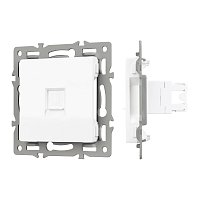 Механизм компьютерной розетки SCT-MPC1-PL-WH (RJ-45, CAT6) (Arlight, -)