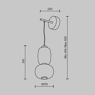 Настенный светильник (бра) Pattern 3000К 18Вт