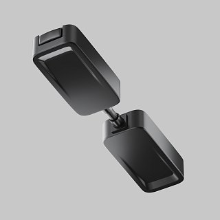 Коннектор питания прямой Radity встраиваемый черный