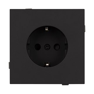 Механизм электрической розетки SCT-TENDO-MEU1-SFPL-BK (230V, 16A) (Arlight, -)