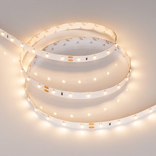 Светодиодная лента RT 2-5000 24V Warm2700 (3528, 300 LED, LUX) (Arlight, 4.8 Вт/м, IP20)