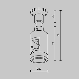 Крепление настенное Wall  одинарное Flarity черный