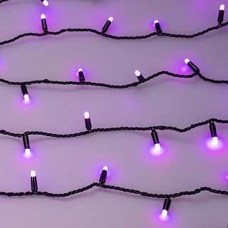 Светодиодная гирлянда ARD-STRING-CLASSIC-10000-BLACK-100LED-MILK-LIVE RGB-DMX (24V, 10W) (Ardecoled, IP65)