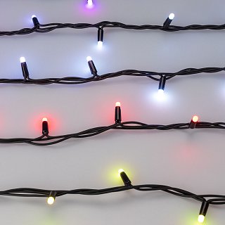 Светодиодная гирлянда ARD-STRING-PRO-10000-BLACK-100LED-MILK-LIVE RGB-DMX (24V, 10W) (Ardecoled, IP65)