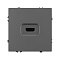 Механизм HDMI розетки SCT-NOBE-MHD1-SFPL-GR (Arlight, Серый базальт)