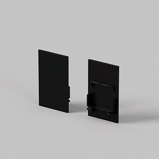 Комплект заглушек (для профиля 25×42) 2 шт., ALM-2542-EC 642061