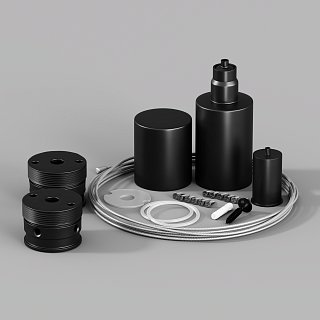 Набор для вертикального подвесного монтажа Nemo D25 черный