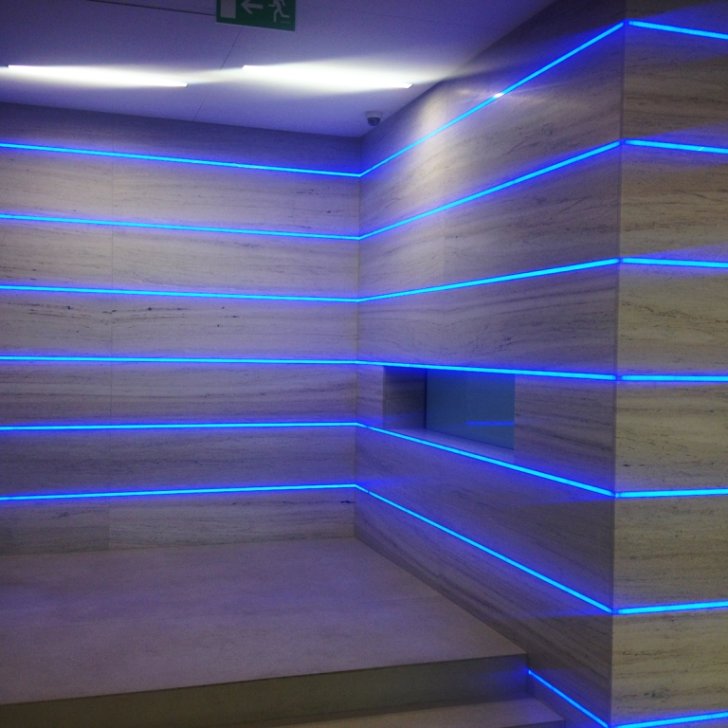 Алюминиевый профиль со светодиодной RGB лентой Arlight для подсветки стен