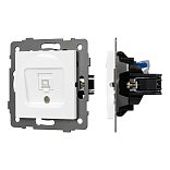 Механизм компьютерной розетки SCT-MPC1-PL-WH-V (RJ-45, CAT6) (Arlight, -)