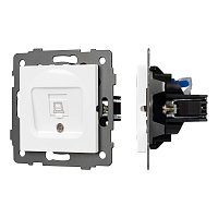 Механизм компьютерной розетки SCT-MPC1-PL-WH-V (RJ-45, CAT6) (Arlight, -)