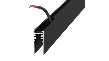 Трек магнитный накладной с проводами серии SY MINI, 48В, Черный , SY-mini-TR-001577-48-2.5