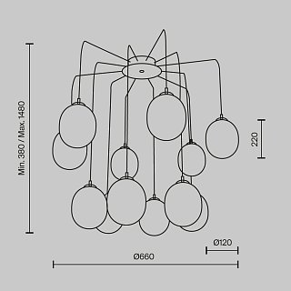 Подвесной светильник Branch G9х12