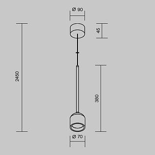 Подвесной светильник Apex 3000К 6Вт IP 54
