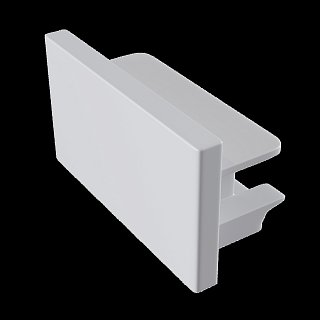 Заглушка торцевая 1шт Unity накладной белый