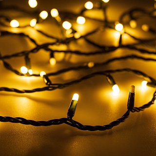 Светодиодная гирлянда ARD-STRING-PRO-1000-GREEN-100LED-MILK-PULSE Warm (230V, 7W) (Ardecoled, IP65)