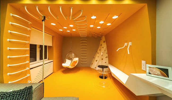 Спортивная зона со светодиодными светльниками